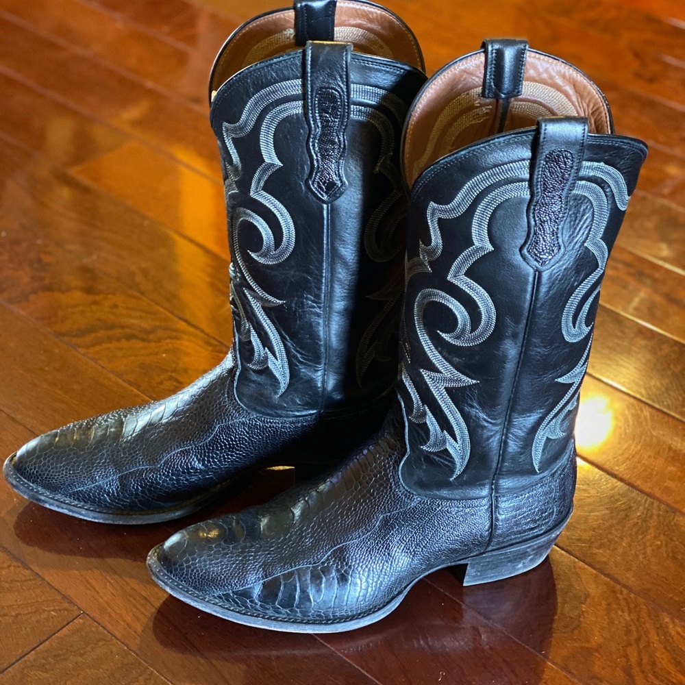 Nocona Ostrich Leg Cowboy Boots